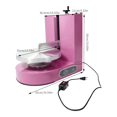 Cake Decorating Coating Machine Automatic Cake Cream Spreading Coating Filling Machine Birthday Cake Cream Smoother Bread Cream Spreading Machine Suitable for 4