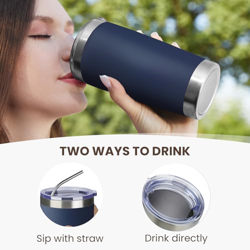 20oz Tumbler 4 Pack Double Wall Vacuum Insulated Travel Mug Bulk (4 Count)