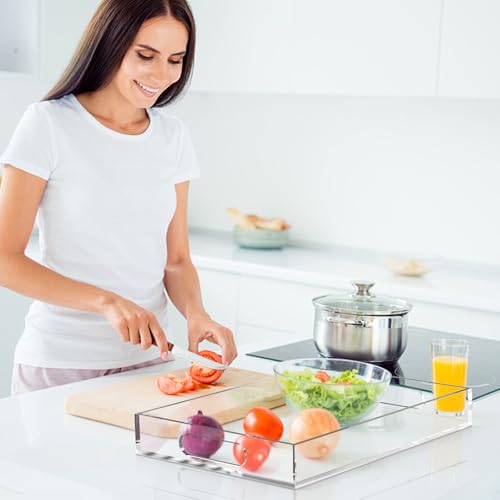 Clear Acrylic Tray with Raised Edges