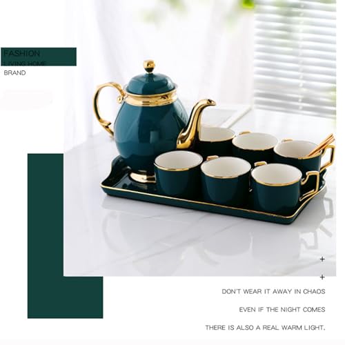Tea Cups and Tray Set of 14 Pieces