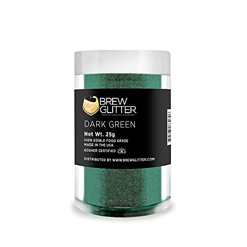 Dark Green BREW GLITTER Edible Glitter For Drinks