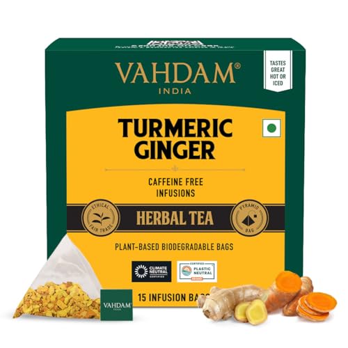 Turmeric Ginger Herbal Tea Bags