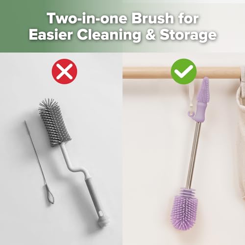 Silicone Cleaning Brush for Baby Bottles & Crevices