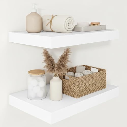 Deep Floating Shelves for Wall 16x12” Set of 2 (2 Count)