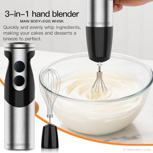 Hand Blender Immersion Blender Handheld 12