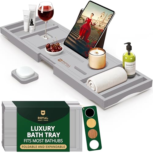 Premium Foldable Bathtub Tray Caddy