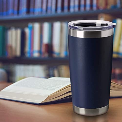 20oz Tumblers Stainless Steel Mugs with Lid Double Wall Vacuum Insulated Coffee Cups for Cold & Hot Drinks (12 Count)