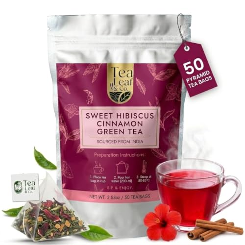 Sweet Hibiscus Cinnamon Green Tea (50 Count)