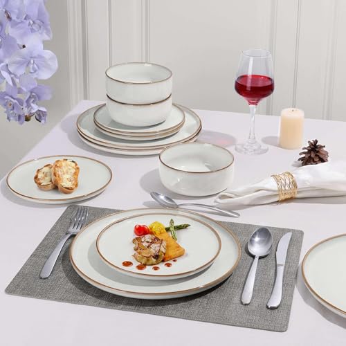 Ceramic 10.43 Inch Dinner Plates Set of 6