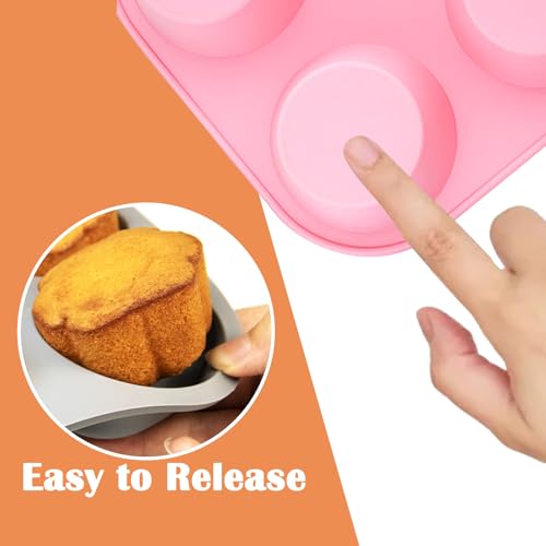 6 Cups Silicone Muffin Pan Set