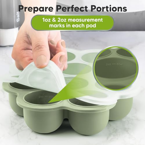 Silicone Food Freezer Trays with Lid