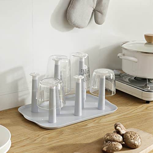 Cup Drying Rack with Draining Design 12.6X7.9X7.1 Inch Space
