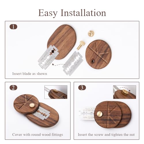 Bread Lame Dough Scoring Tool with 5 Feather Blades