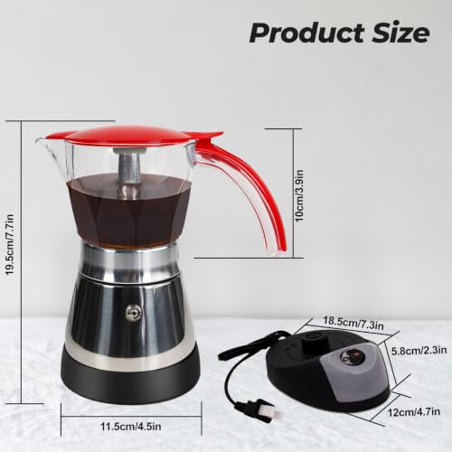 Electric Plastic Clear Moka Pot 3