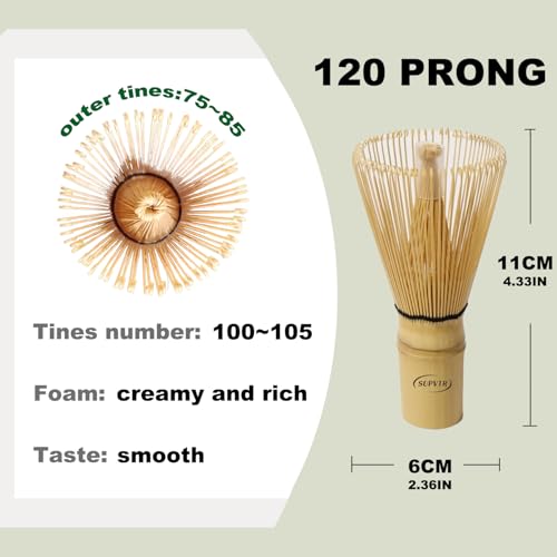 Premium Bamboo Matcha Whisk 120