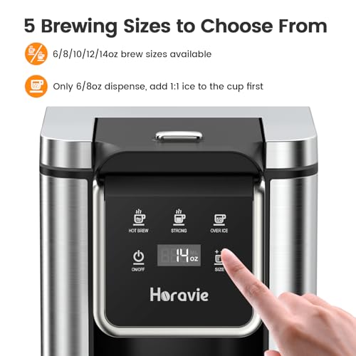 Iced Single Cup Coffee Machine for K Pod and Ground
