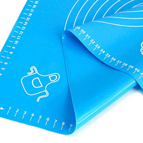 Silicone Baking Mat for Rolling Pastry Dough with Measurements