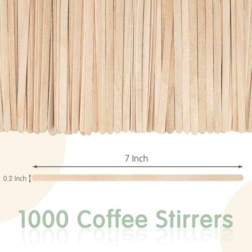 1000Pcs 7 Inch Coffee Stirrers