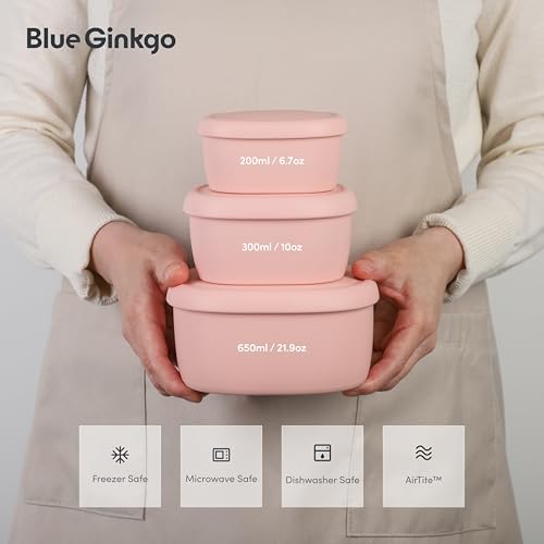 Silicone Food Storage Containers (3 Count)