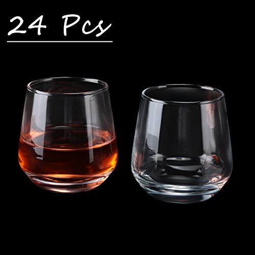 24 Pack Shot Glasses 3.25 oz Tequila Heavy Base Whiskey Tasting Glass Cups Small Liquor and Spirit Bar Shooter for Drinking Tasting Espresso Beer Juice (24 Count)