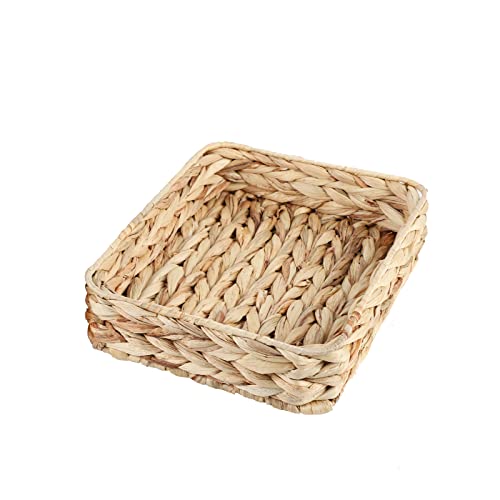 Water Hyacinth Woven Serving Tray Rectangular Hand