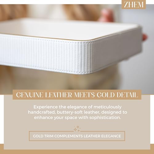 2 Pack White Catch All Trays for Jewelry (2 Count)