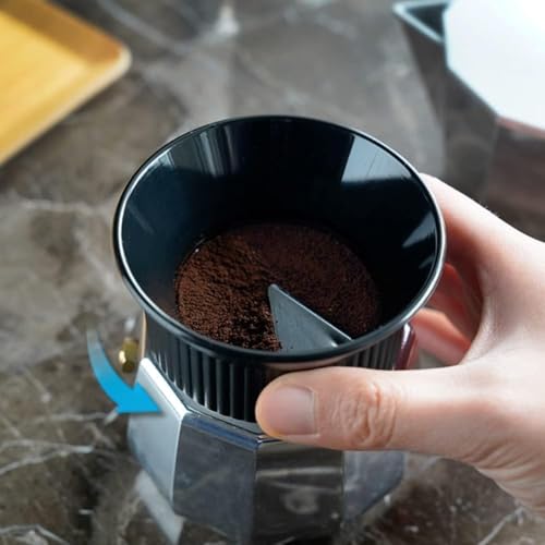 54mm Moka Pot Dosing Funnel & Distributor for 3 Cup Moka Pot