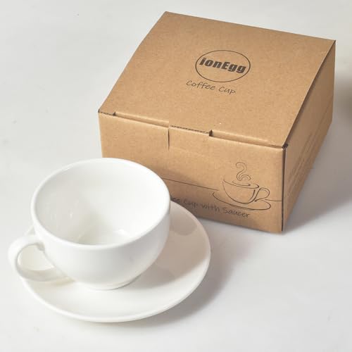 Porcelain Coffee Cup with Saucer 220ml (10.99 Count)