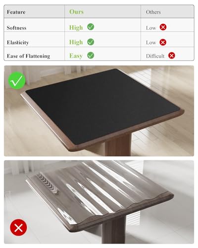 Black Plastic Table Cover Protector