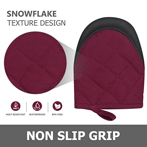 1 Pair Short Oven Mitts