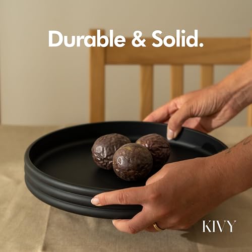 Round Decorative Concrete Tray 11x1
