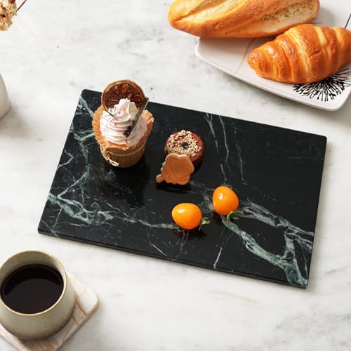 Natural Green Marble Cutting Board for Kitchen Pastry Bread Macaron Display