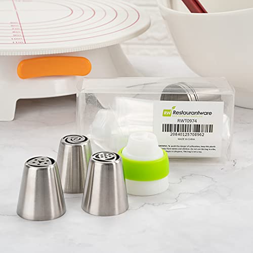 Pastry Tek Russian Piping Tips Set 18 Piece Durable Cake Decorating Kit (7 Count)