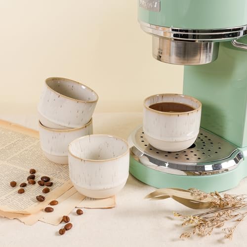 Ceramic Espresso Cups Set of 4 (4 Count)