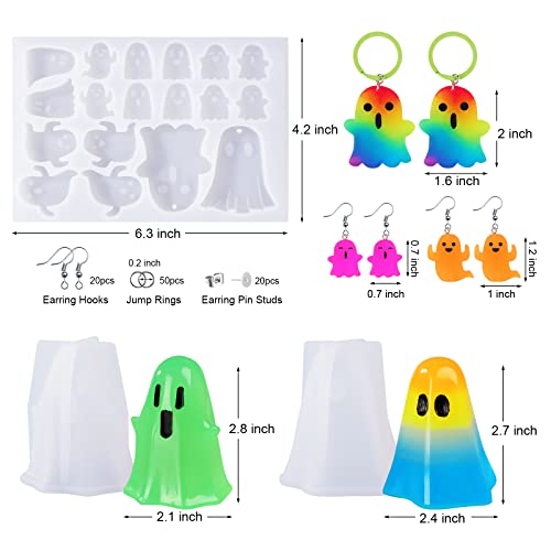 Ghost Shape Resin Earring Molds