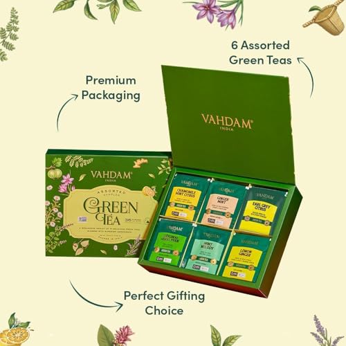 Green Tea Variety Pack Sampler Assortment (36 Count)
