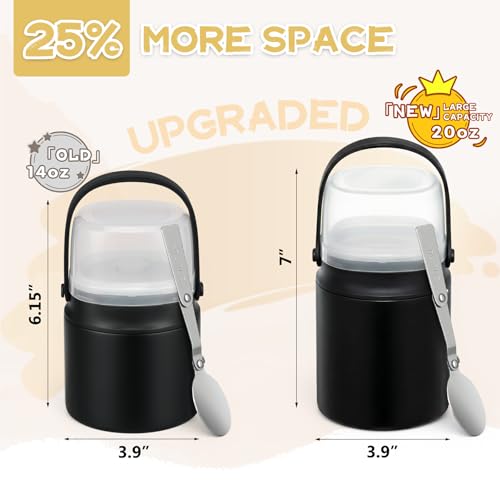 20oz Soup Thermo for Hot Food with a Snack Box Container
