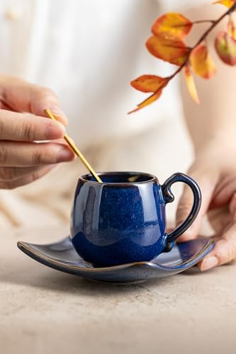 3oz Espresso Cups with Saucers (6 Count)