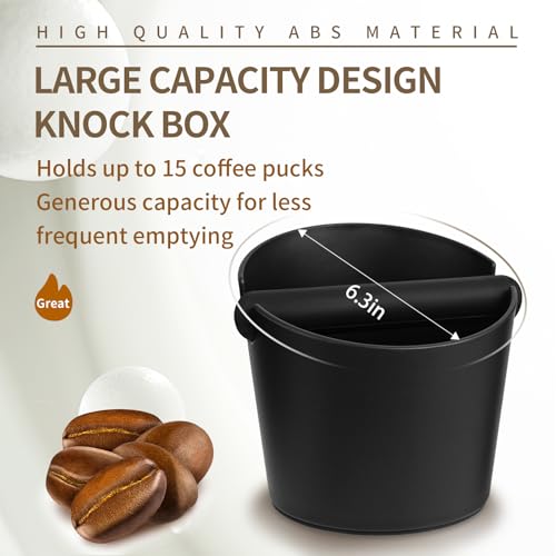 6.3Inch Knock Box Large Espresso Knock Box Shock