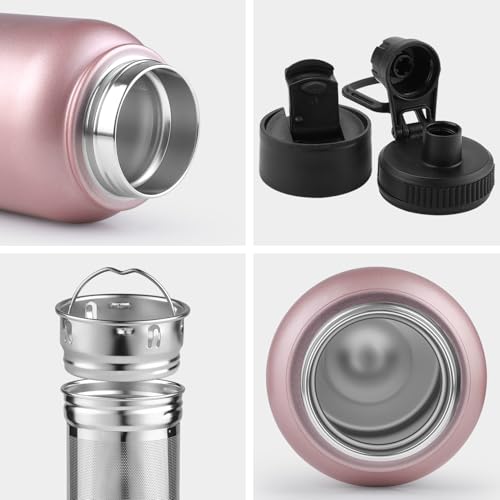 Infuser Water Bottle with Removable Strainer for loose leaf Tea 18