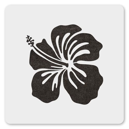 Hibiscus Stencil 6 Inches