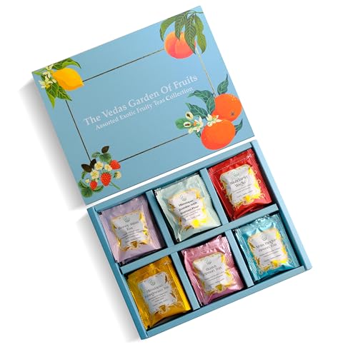 Garden of Fruits Premium Herbal Tea Selection Gift Set Box Ideal Gifts For Women & Men (36 Teabags)