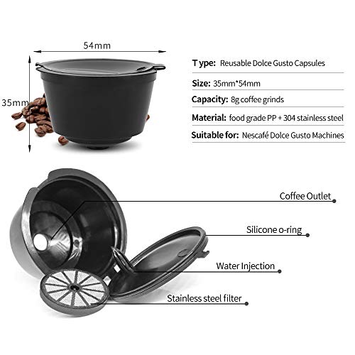 6 Refillable Coffee Capsule (6 Count)