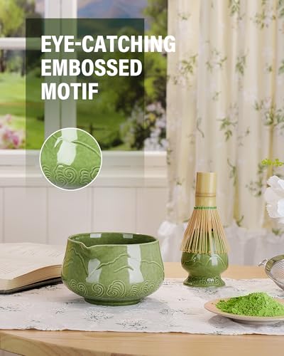 Premium Matcha Whisk Set with Blooming Cup
