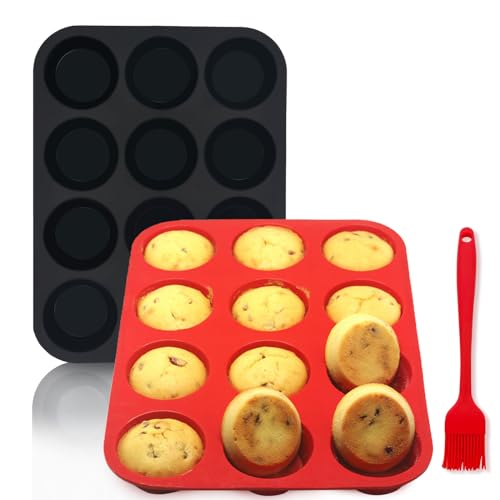 Silicone Muffin Pan Set (3 Count)