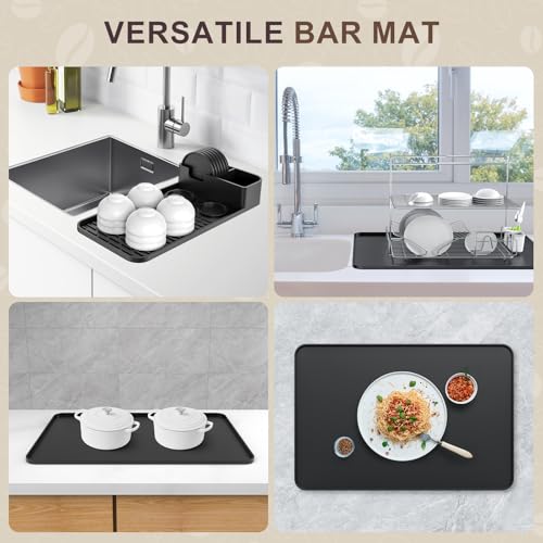 Silicone Coffee Mat with 6 Coasters (7 Count)