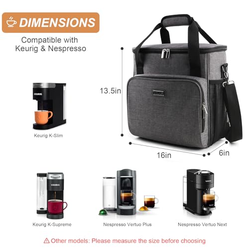 Coffee Maker Travel Bag Compatible with Keurig K