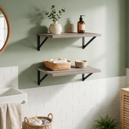Wall Mounted Floating Shelves Set of 2 (2 Count)