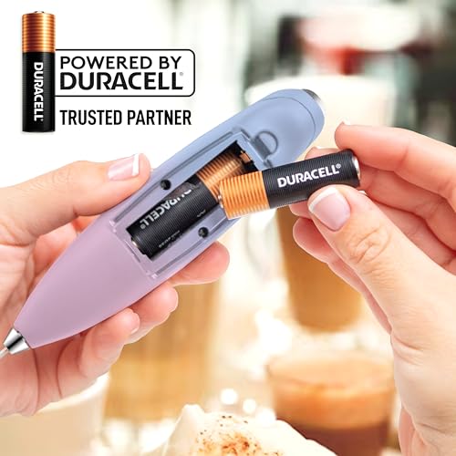 Powerful Milk Frother Wand With Duracell Batteries
