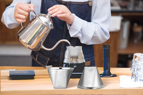 Reusable #4 Cone Shape Coffee Filter Permanent 6